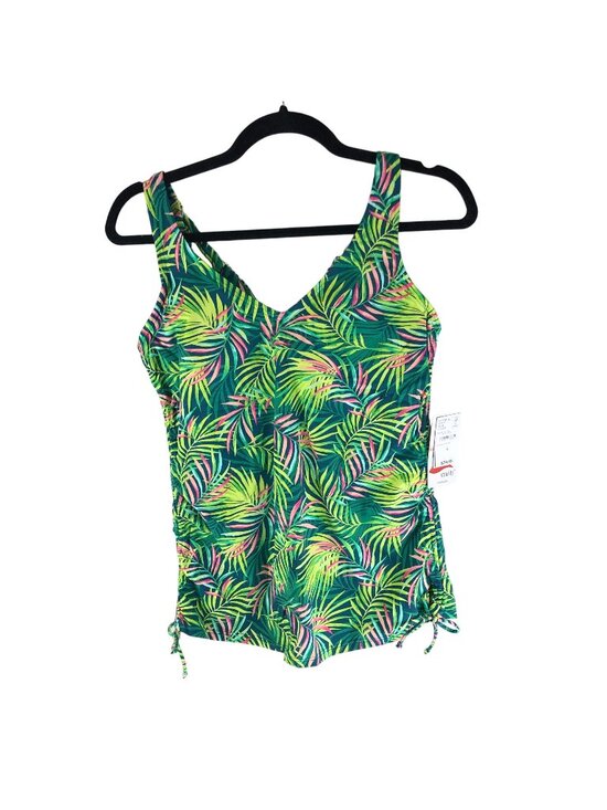 Lands' End Other - Lands End Chlorine Resistant Adjustable Underwire Tankini Swimsuit Top Green 6